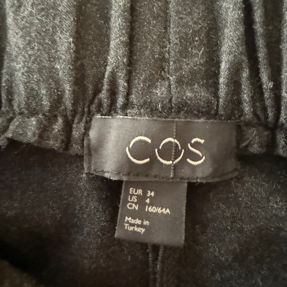 Cos Women's Wool Blend Bull on Cropped Jogger Pants - 4 - Picture 5 of 9